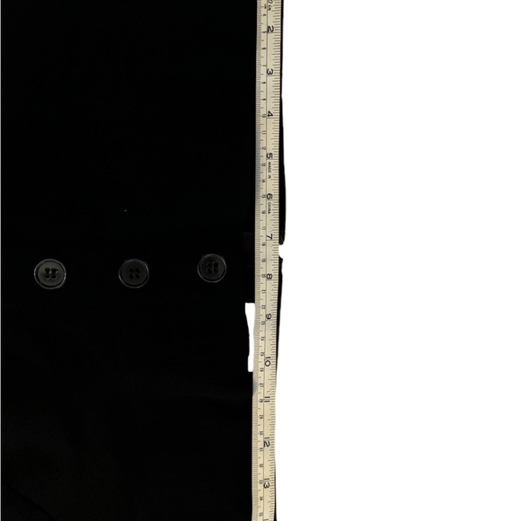 Black high waisted Unique Vintage tapered leg pants. - Picture 6 of 7